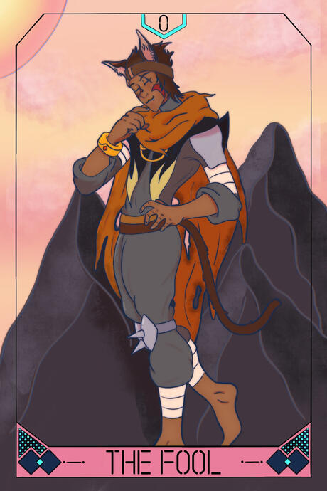 The beginning of a Voltron tarot series that is truly a gift